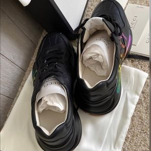 Gucci Rhython size 37 Black with colorful wording
